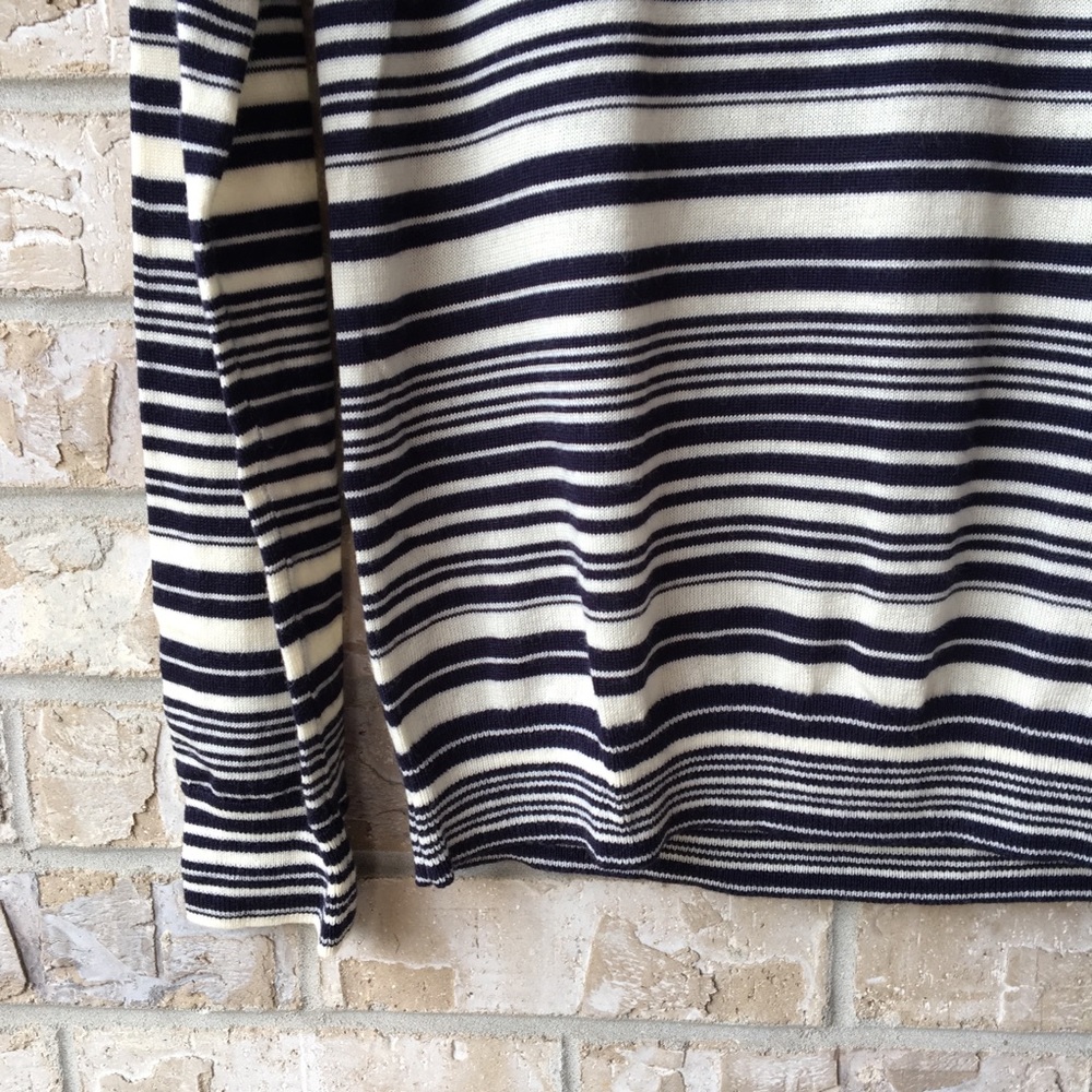 Gap Extra Fine Merino Wool Striped Sweater Small - Picture 2 of 8